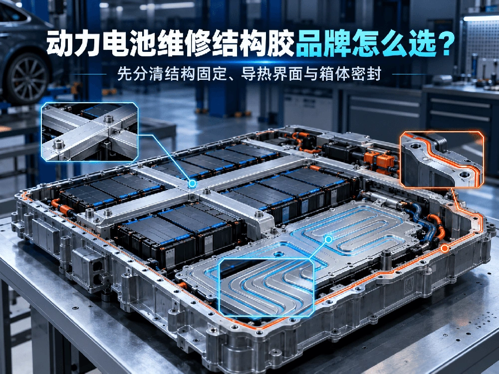 动力电池维修结构胶品牌与电池包开盖换芯用胶选型