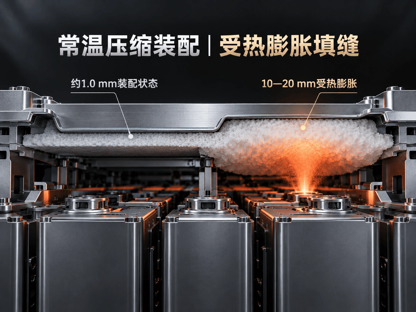G4210Y在PACK上盖常温压缩和受热膨胀状态对比