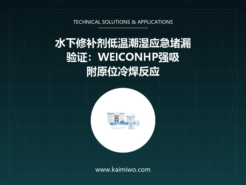 WEICONWEICON HP水下修补剂工业维护现场